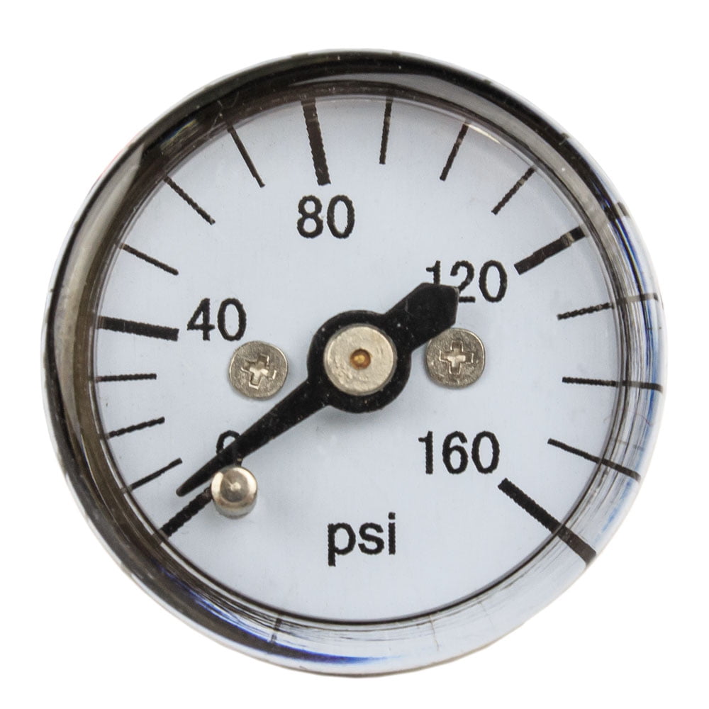 1/8" MNPT Mini / Micro Air Pressure Gauge 0160 PSI 1" Face CBM Center