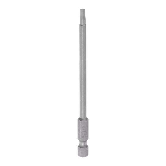 1/8" Magnetic Hex Screwdriver Bit SAE 1/4" Hex Shank 4" Length S2 Steel Power Drill Bits