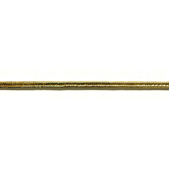 1/8" Metallic Soutache Braid Gimp - 36 Yards! - Color: Gold