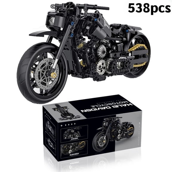 1:8 Motorcycle Building Blocks Sets Racing Retro Motorbike Racer Bricks Technical tabletop decorations Toys for Kid Adult