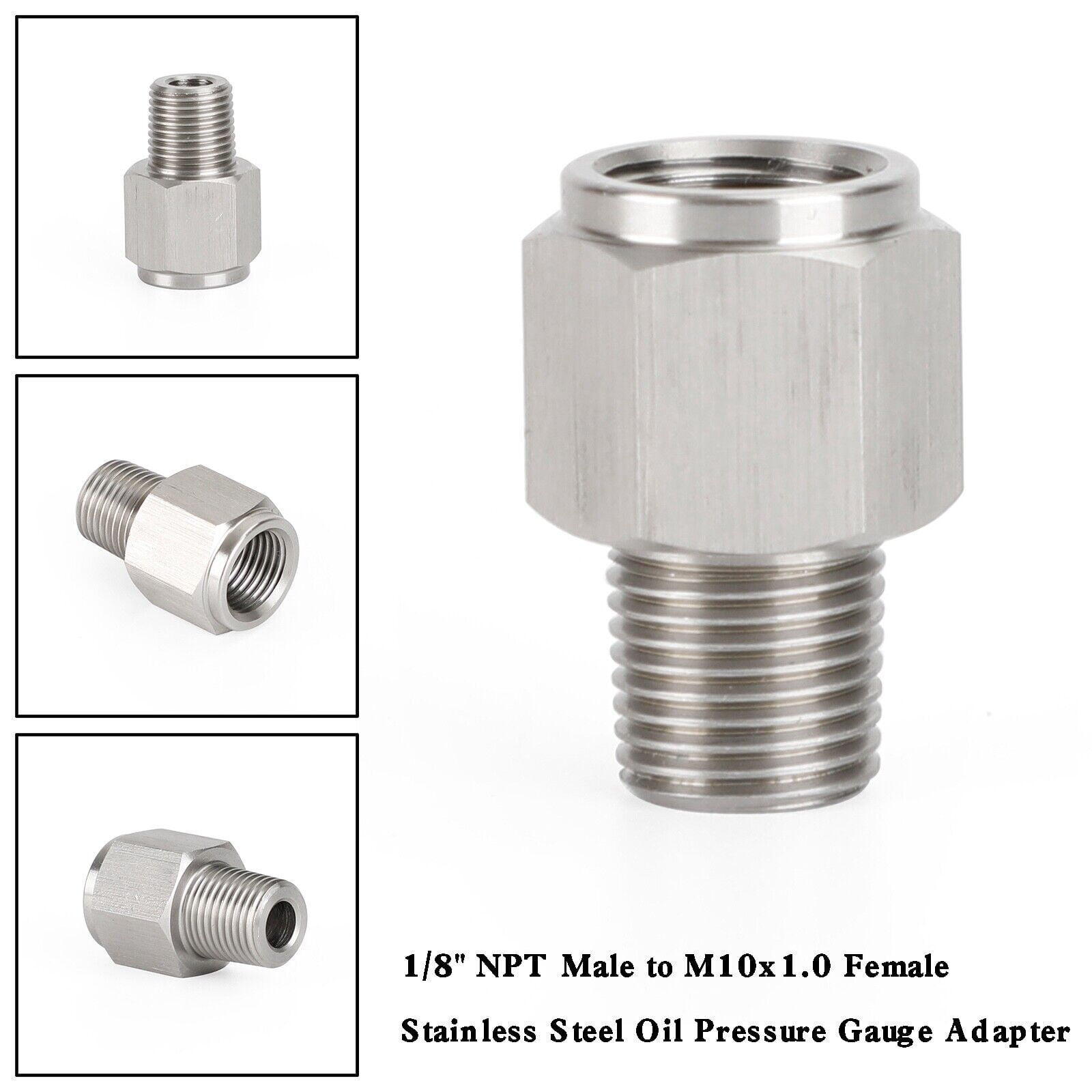 Adapter Ölzulauf M10x1-1/8 27-NPT - Für Garrett Turbo Ölfiltergehäuse