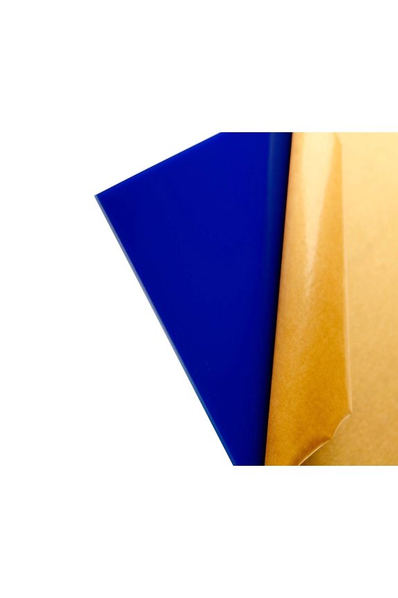 1/8" Navy Blue Acrylic Plexiglass Sheet 24" x 12" Cast 3mm Thick AZM