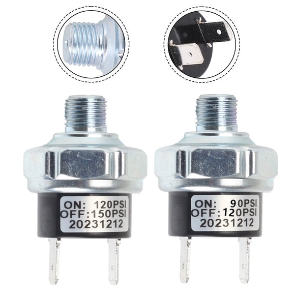 1/8 Npt Air Pressure Control Switch Air Compressor Valve Switch Pneumatic Parts 120-150Psi Fangkenuo