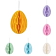 thumbnail image 1 of 1/8 PCS Easter Honeycomb Hanging Decoration, Easter Egg Hanging Ornaments 3D Colorful Easter Paper Honeycomb Tree Ornaments Set for Yard Window Spring Party Decorations, 1 of 8