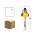 thumbnail image 1 of 1/8" Radius Round Over Edge Forming Router Bit - 1/4" Shank - Yonico 13161q, 1 of 3