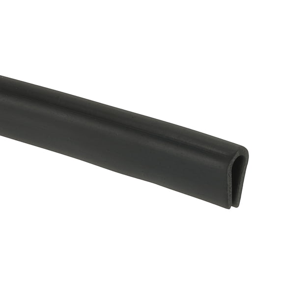 1/8" Rubber Edge Trim, 10 ft Edge Protector U Channel Edge Trim for Keen Edge, Sheet Metal, Car Doors, Hatches, Table Corners, Black