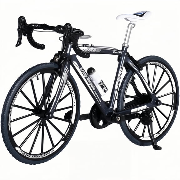 Alloy Die-Cast Road Bike Play Vehicle, 1:8 Scale Mini Racing Bicycle Model, Movable Simulation Collectible Toy, Home Office Decoration for Kids Adults