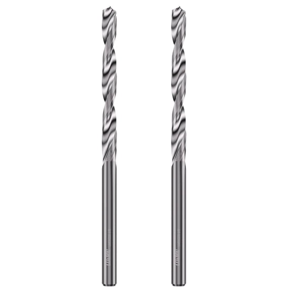 1/8" Solid Carbide Jobber Drill Bits with Straight Shank and 118 Point Angle, Made from Tungsten Carbide Material,2-Pieces