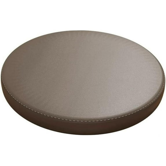 1.8" Thick Dining Kitchen Chair Cushion Memory Foam Round Floor Seat Cushion,PU Leather Round Chair Pad Bar Stool Cushion Anti-Slip
