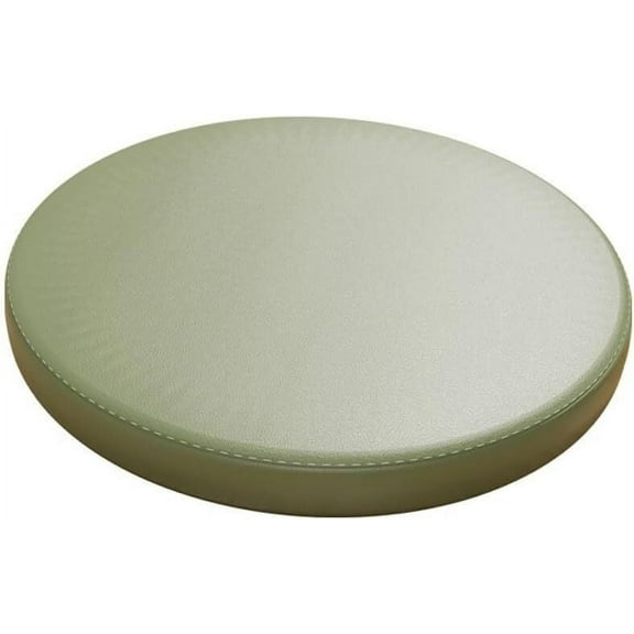 1.8" Thick Dining Kitchen Chair Cushion Memory Foam Round Floor Seat Cushion,PU Leather Round Chair Pad Bar Stool Cushion Anti-Slip