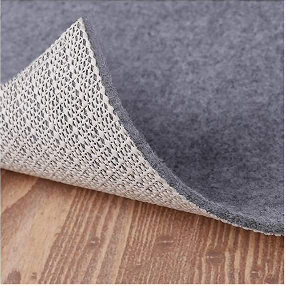 1/8" Thick Non Slip Area Rug Pad , ( Felt + Rubber ) Double Layers Carpet Mat Pads , Anti Skid Rug Grip Provides Protection for Tile and Hardwood Floors 8 x 10