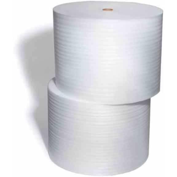1/8" Thick PE Foam Wrap Roll 12" Wide x 350' Long Per Package ValueMailers Perforated Non-Abrasive Moisture Repellent