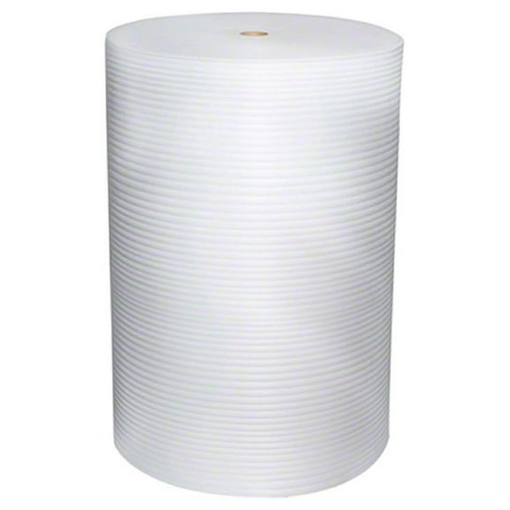 1/8" Thick PE Foam Wrap Roll 24" Wide X 175' Long Per Package Perforated Non-Abrasive Moisture White