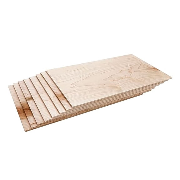 ' 1/8" Thin Sawn Maple Hardwood for CNC, , Hobbies, and Woodworking (8, 1/8" x 6.5" x 18")