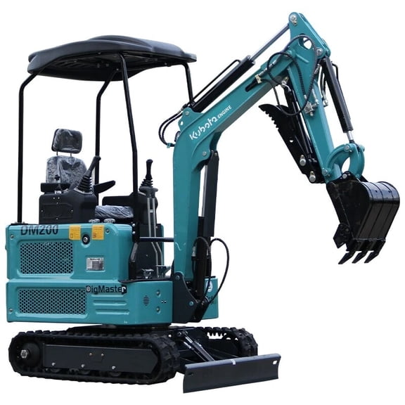 1.8 Ton New Pilot Control KubotaEnigne Diesel Mini Excavator, for Home Garden Digging Trenches Landscaping & Construction EPA Certified, Include 12 Months Parts Replacement Service
