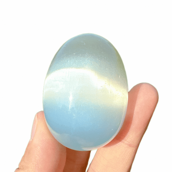 1.8"White Cat's Eye Jasper Egg,Crystal Egg,Reiki Healing,Home Decoration,Crystal Gifts,Mineral Samples,Crystal Collection