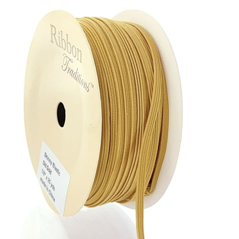 Braided Metallic Ribbon | By the yard - Gold - 1/8 Braided Metallic Ribbon | By the yard - Gold - 1/8