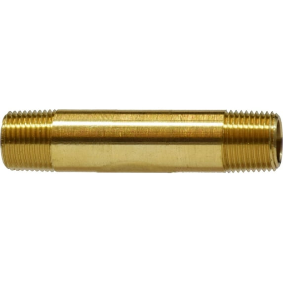 1/8 X 2 1/2 Yellow Brass Nipple, Pipe, Brass Fittings