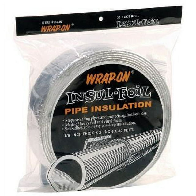 1/8"X2"X30' Pipe Insulation Insul-Foil
