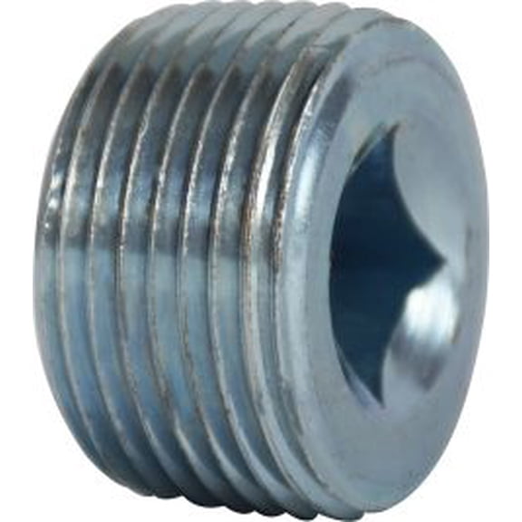 1/8 Zinc Plated Countersunk Sq Steel Plug