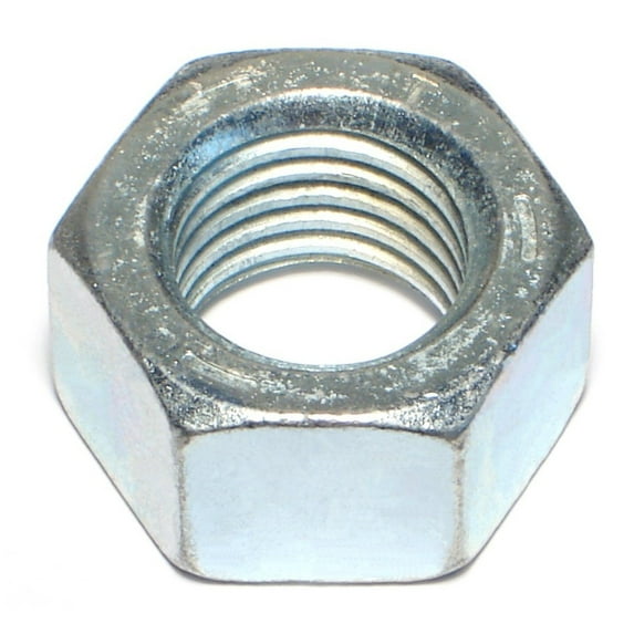 1"-8 Zinc Plated Grade 5 Steel Coarse Thread Hex Nuts (3 pcs.)