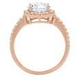thumbnail image 1 of 1.8 ct Round Cut Natural Sky Blue Topaz Solitaire with Accents Engagement Ring for Women in 14K Rose Gold, 1 of 2