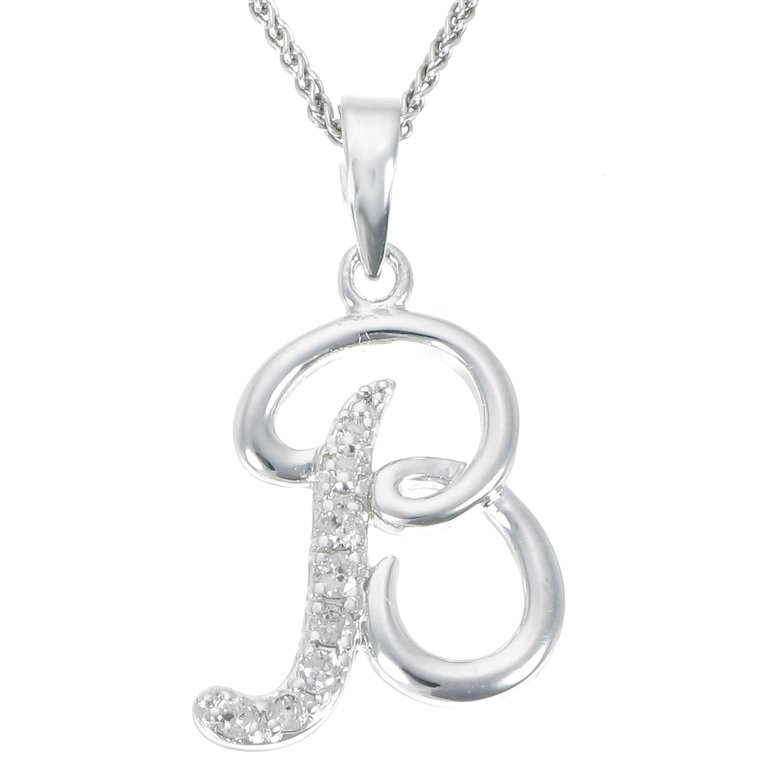 Vir Jewels 1/8 ct Diamond Pendant Necklace Alphabet for Women in