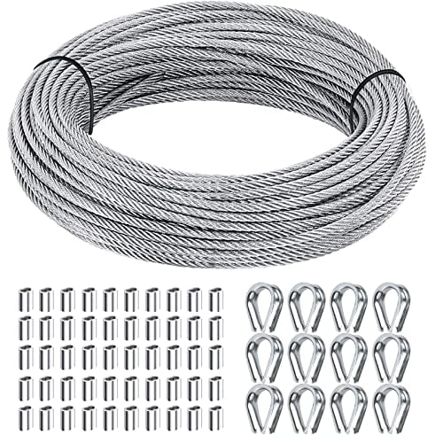 TooTaci 200 Pcs 1/16-inch Aluminum Wire Rope Sleeves Clips Aluminium - View #12