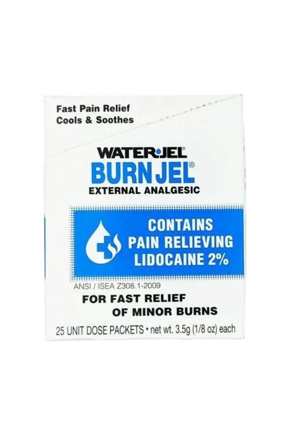 1/8 oz - Lidocaine 2% - Burn Relief Gel -50 Packets by Water-Jel MS-46285