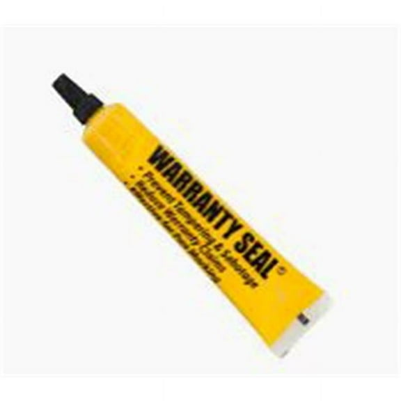 1.8 oz Poly Squeeze Warranty Seal, Yellow