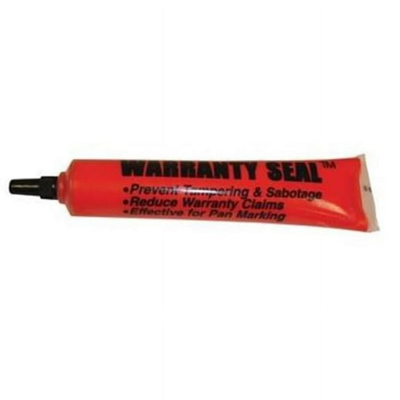 1.8 oz Warranty Seal Poly Squeeze Seal, Red