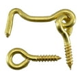 thumbnail image 1 of 1/8" x 1-1/2" Solid Brass Gate Hooks (25 pcs.), 1 of 1