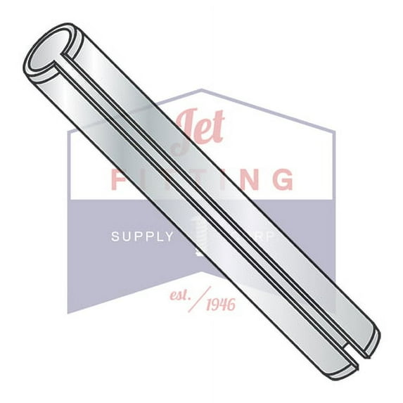 1/8" x 1" Roll (Spring) Pins | Slotted Type | Mechanical Zinc Plated (Quantity: 2000)