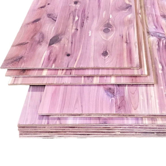 1/8" x 12" x 12" Aromatic Cedar Plywood - Perfect Laser Cutting & Engraving - Cherokee Wood Products (32pcs)
