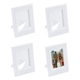 thumbnail image 1 of Uxcell 1.8 x 2.4 inch Picture Frame, 4Pcs Mini Plastic Photo Frame, White, 1 of 7
