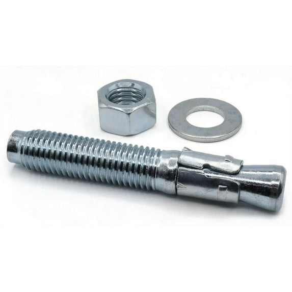 1-8 x 6" Wedge Anchors / Steel / Zinc - 10 Piece Carton
