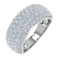 thumbnail image 1 of 1.80 Carat Diamond Wedding Band Ring in 14K White Gold (Ring Size 6.25), 1 of 4