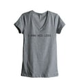 thumbnail image 1 of 1-800-His-Loss Women's Fashion Relaxed V-Neck T-Shirt Tee Heather Grey Large, 1 of 5