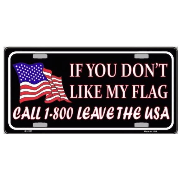 1 800 Leave The USA Novelty License Plate