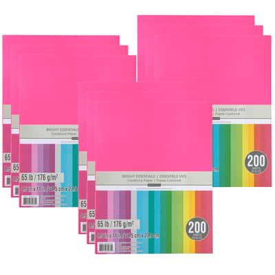 Recollections 1,800 Sheets Bright Essentials 8.5" x 11" Cardstock Paper - Acid and Lignin Free Paper for Scrapbooks, Arts & Crafts - Bulk Pack