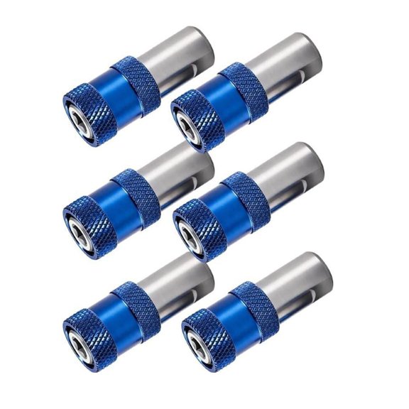 1.81 Inch Drill Screwdriver Adapter 6 Pack, Metal Swap Shank Bit Holder for Repair Stations, Toolboxes and Installation Work