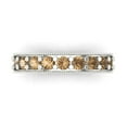 thumbnail image 1 of 1.81 ct Brilliant Round Cut Simulated Champagne 14k White Gold Band SZ 5, 1 of 6