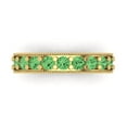 thumbnail image 1 of 1.81 ct Brilliant Round Cut Simulated Green Diamond 18K Yellow Gold Band SZ 5.75, 1 of 6