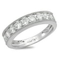 thumbnail image 1 of 1.81 ct Brilliant Round Cut Synthetic White Sapphire 18K White Gold Band SZ 6.25, 1 of 6