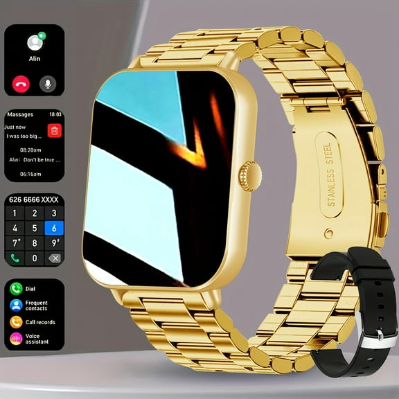 1.81-inch Touchscreen Smartwatch with Call Function (answering Calls, Dialing), Multi Sport Mode, Pedometer, Fitness Tracker for iPhone And Android Phones