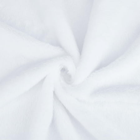 1.82 Yards Faux Fur Fabric 22.05 inches White Imitation Rabbit Plush Fabric Fluffy Craft Fur