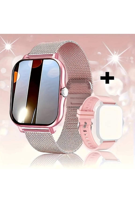 1.83" Full Touch Smart Watch | Wireless Calling, Sedentary Reminder | Multiple Sports Modes, Music Control | Compatible with Android/iPhone | Unisex Dual Straps, Great Gift for Men/Women