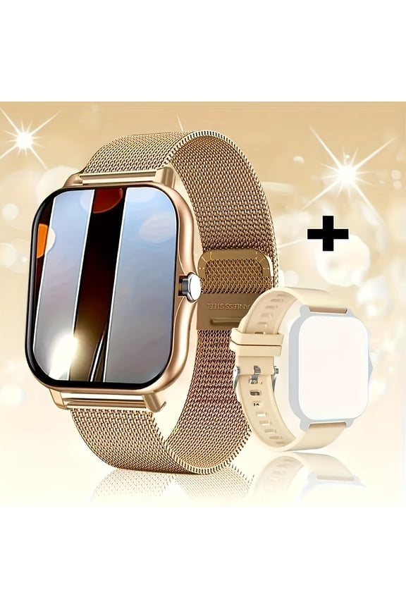 1.83" Full Touch Smart Watch | Wireless Calling, Sedentary Reminder | Multiple Sports Modes, Music Control | Compatible with Android/iPhone | Unisex Dual Straps, Great Gift for Men/Women