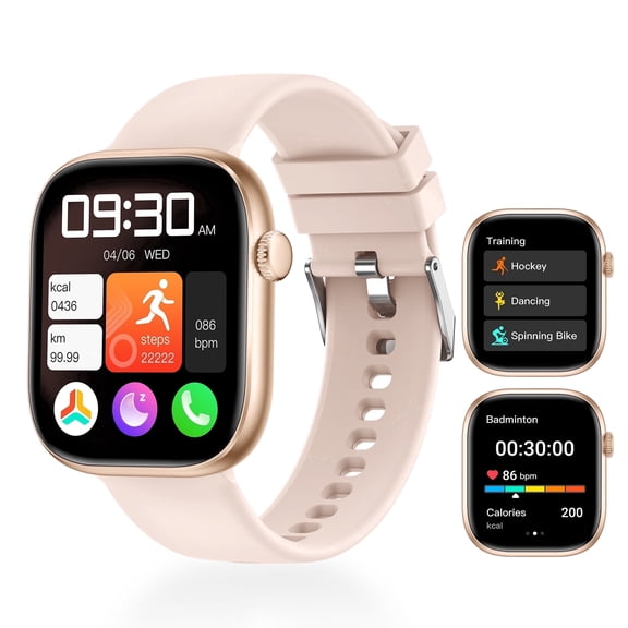 Smart Watches with Bluetooth Calls Answer/Make Calls, 1.83'' for Women 120+ Sports Modes, 10 Days Standby, IP68 resistant Fitness Tracker for Android iPhone