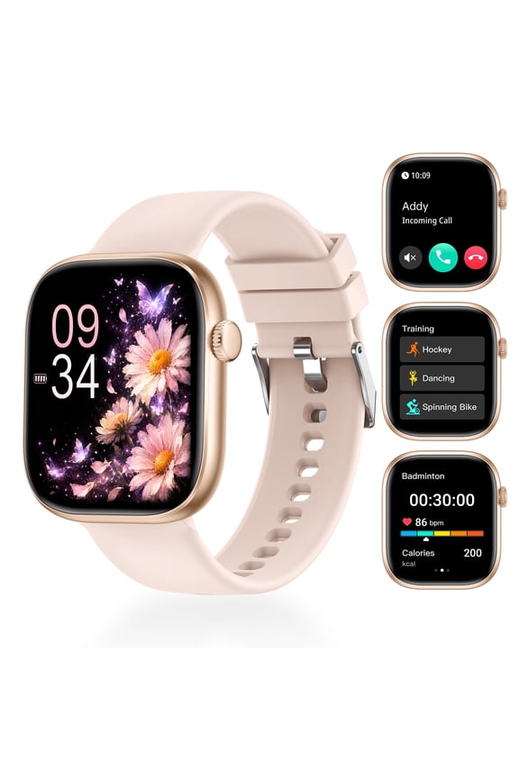 Smart Watches with Bluetooth Calls Answer/Make Calls, 1.83'' for Women 120+ Sports Modes, 10 Days Standby, IP68 resistant Fitness Tracker for Android iPhone